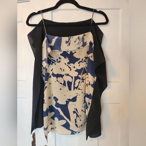 3.1 Phillip Lim Kite Silk Panel Top sz 4 Blouse tank boho avant-garde luxury